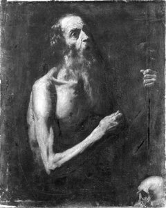 Hl. Hieronymus in der Einöde (Nachahmer) by Jusepe de Ribera