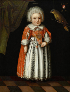 Johanna Katharina Steiger, aged 2 by Albrecht Kauw