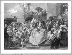 Karnevalszene / Masken by Giovanni Battista Tiepolo