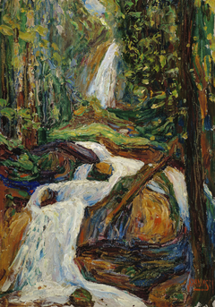 Kochel – Wasserfall I by Wassily Kandinsky