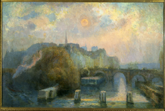 La Cité, Paris, matinée d'automne by Albert Lebourg