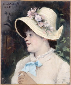 La Parisienne, portrait d'Irma, modèle à l'Académie Julian by Marie Bashkirtseff