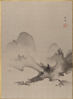 Lake and Mountains by Hashimoto Gahō