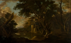 Landscape with a Watermill by Crescenzio Onofri