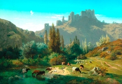 Landscape with Cattle by Rosa Bonheur