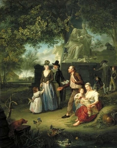 Landscape with Figures, Meant as a Portrayal of Charity by Nicolaes Muys