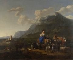 Landscape with herd by Nicolaes Pieterszoon Berchem