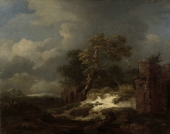 Landscape with Ruins by Jacob Isaacksz. van Ruisdael