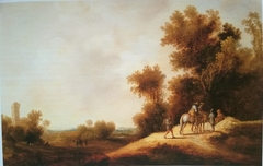 Landscape with Travellers and Horsemen by Dirck Dalens the Elder