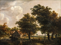 Landscape with Watermill by Egbert van Drielst