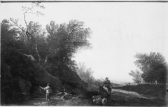 Landschaft mit Vieh und Hirten by Georges-Frédéric Meyer