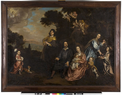 Laurens Ravens (1602-1685) met zijn familie by Johannes Mytens