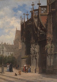 Laurentius Pforte des Straßburger Münsters by Karl Weysser