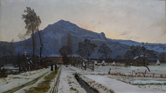 Le Chemin du petit séminaire, environs de Grenoble by Ernest Victor Hareux