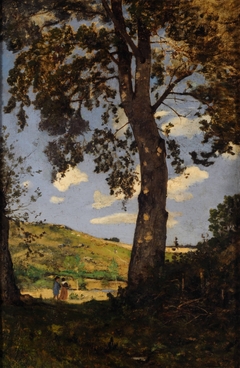 Le gros arbre by Henri Harpignies