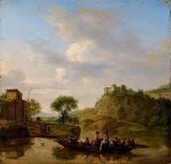 Le passage du bac by Adriaen van de Velde