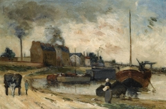 Les Usines Cail et le quai de Grenelle by Paul Gauguin