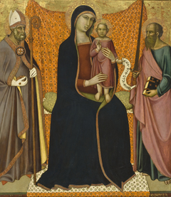 Madonna and Child with Sts. Nicholas and Paul by Luca di Tommè