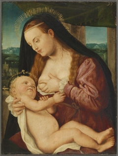 Maria mit dem Kind (zugeschrieben) by Barthel Beham