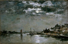 Marine effet de lune by Eugène Boudin