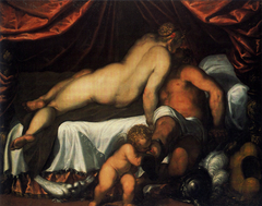 Mars and Venus by Palma il Giovane