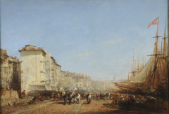 Marseille, le vieux port by Félix Ziem