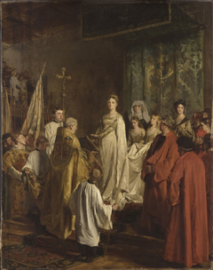 Mary of Burgundy Granting the Great Privilege by Emile Wauters