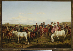 Mohort presenting his horses by Juliusz Kossak