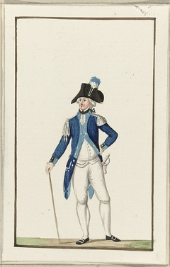 Montering van de schutterij van Nieuwersluis, ca. 1787 by Unknown Artist