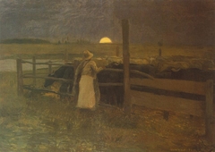 Moonrise (Evening at the Corrall) by Béla Iványi-Grünwald