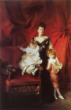 Mrs. Cazalet and Children Edward and Victor by John Singer Sargent