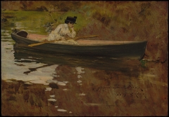 Mrs. Chase in Prospect Park by William Merritt Chase