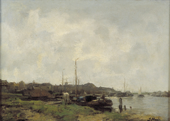 Nabij de stad by Jacob Maris