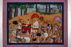 Nanda and other cowherds moving to Vrindavana Based on the story of the Bhagavata – Purana by Anonymous