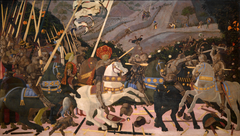 Niccolò Mauruzi da Tolentino at the Battle of San Romano by Paolo Uccello