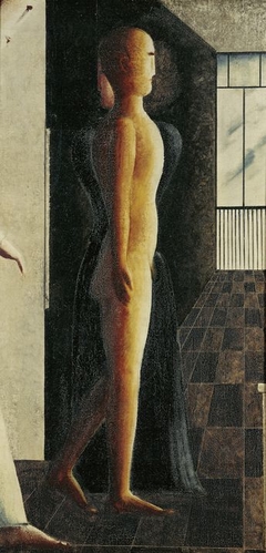 Nude, Woman, and Approaching Figure by Oskar Schlemmer