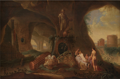 Nymphs in a Grotto by Abraham van Cuylenborch