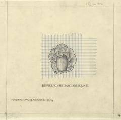 Ontwerp voor een broche by Mathieu Lauweriks