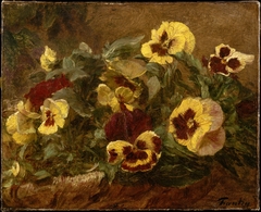 Pansies by Henri Fantin-Latour