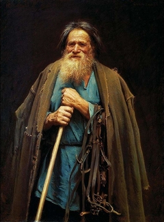 Peasant Holding a Bridle by Ivan Kramskoi