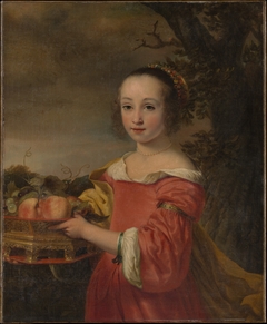 Petronella Elias (1648–1667) with a Basket of Fruit by Ferdinand Bol