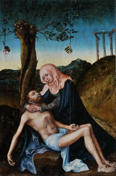 Pietà beneath the Cross by Lucas Cranach the Elder