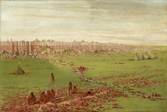 Pipestone Quarry on the Coteau des Prairies by George Catlin