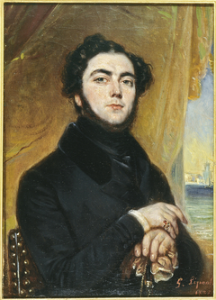 Portrait d'Eugène Sue (1804-1857), romancier by François Gabriel Guillaume Lépaulle