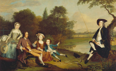 Portrait of a Family, Traditionally Known as the Swaine Family of Fencroft, Cambridgeshire by Arthur Devis