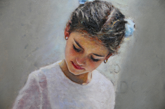 "Portrait of a little girl" by Οδυσσέας Οικονόμου