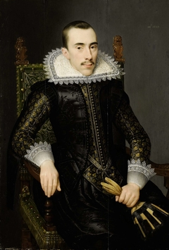 Portrait of a Man, possibly Walterus Fourmenois (A Man from the Boudaen Courten Family) by Unknown Artist