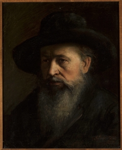 Portrait of a rabbi by Maurycy Gottlieb