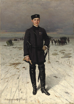 Portrait of a Russian volunteer by Nikolai Dmitriev-Orenburgsky