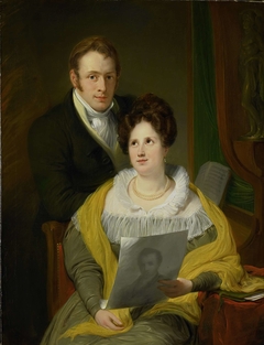 Portrait of a Woman and a Man by Jan Willem Pieneman